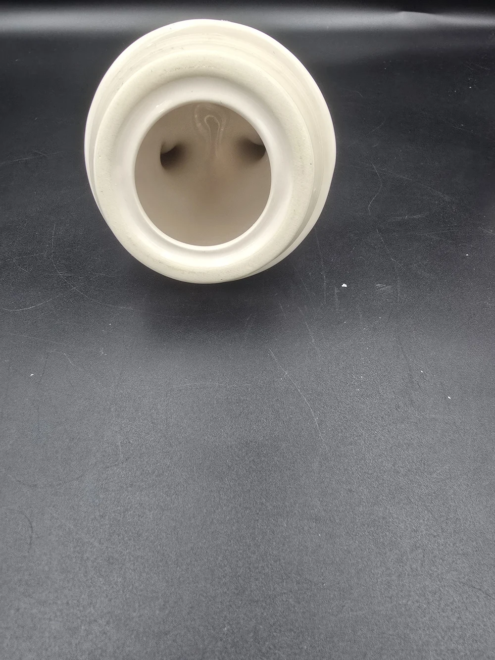 Rae Dunn White Ceramic Lid with Black Logo